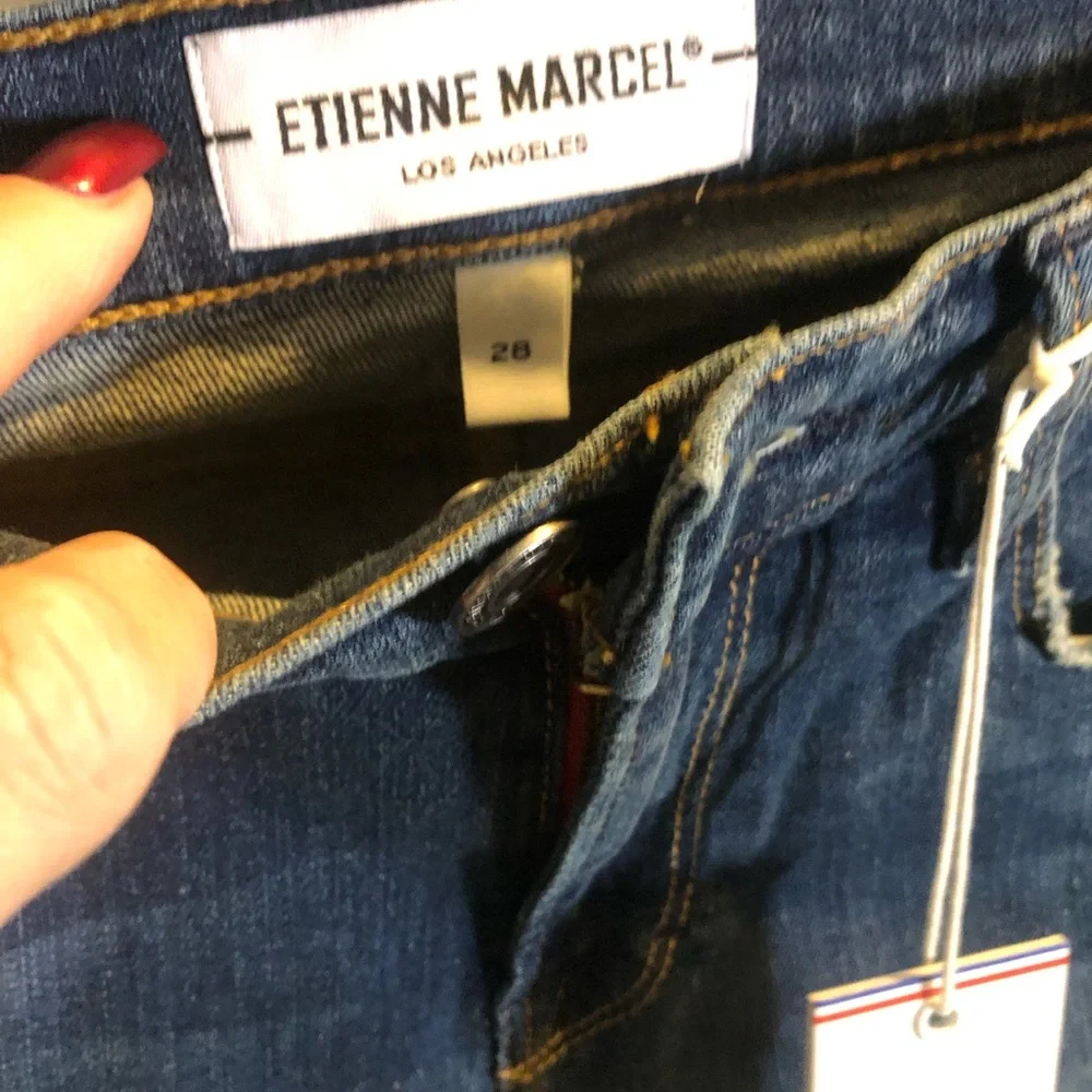 Etienne Marcel Women's Dark Blue Jeans - Picture 2 of 5